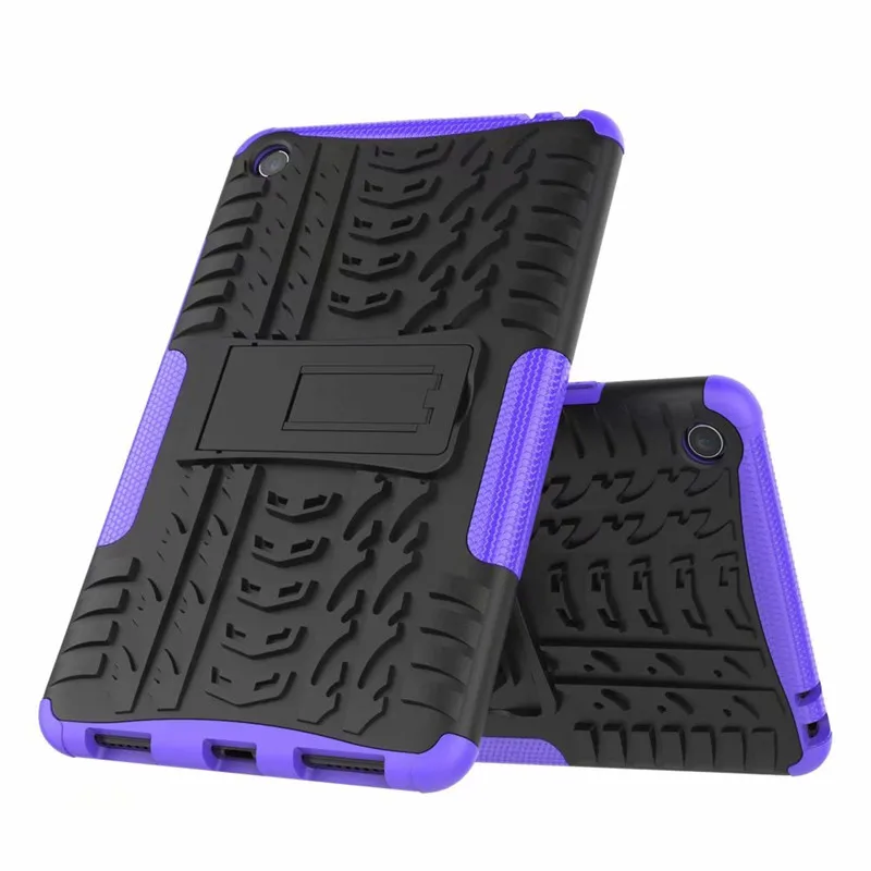 purple Чехол-подставка для Xiaomi mi Pad 4 mi Pad 4 8,", чехол для планшета TPU+ PC, сверхпрочный армированный чехол, прочный пластиковый Гибридный сверхпрочный чехол - Цвет: purple
