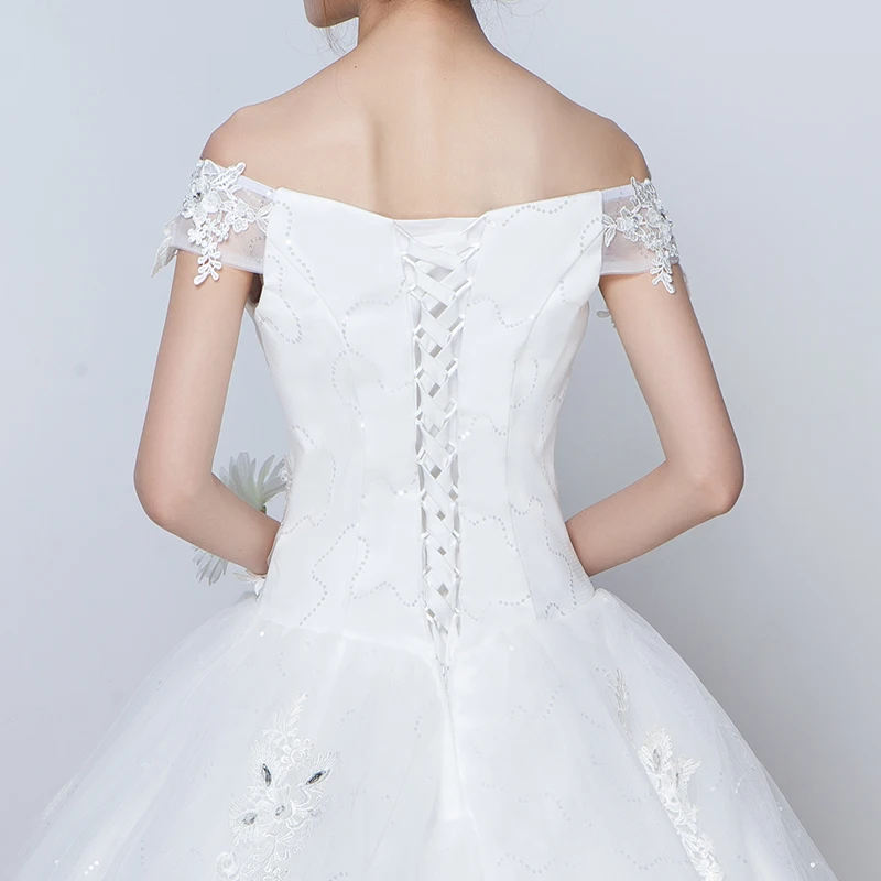 lace vintage real photo wedding dress half sleeve bridal gowm simple strapless turkey 2020 with long tail high quality crystals | Свадьбы и