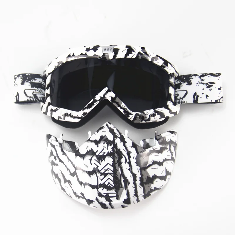 Лидер продаж! Модульная маска со съемными очками и фильтром для рта идеально