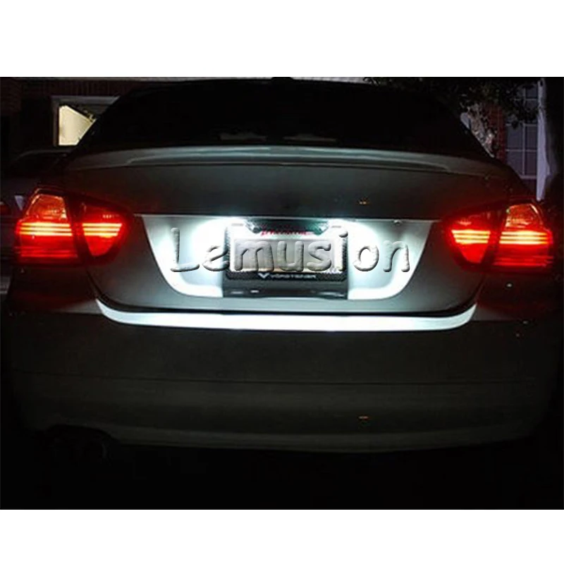 1 пара светодиодный светильник для номерного знака автомобиля 12 в белый SMD