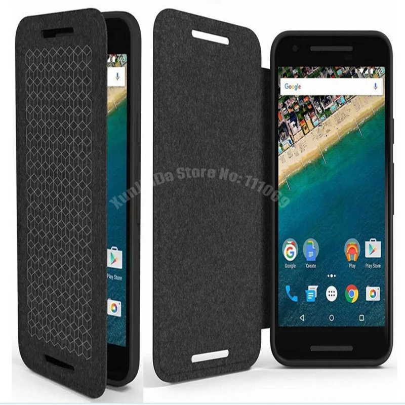 20x DHL для LG Nexus 5X кожа чехол Официальный задняя крышка для LG Google Nexus5X ТПУ+ кожа чехол с розничной коробке