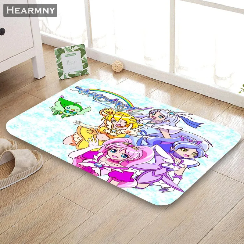 Maho Girls Precure! Коврик для двери, напольный коврик для дома, креативный коврик, супер мягкий Впитывающий Коврик для ванной комнаты, входная дверь, 40X60 см, 50x80 см - Цвет: 2