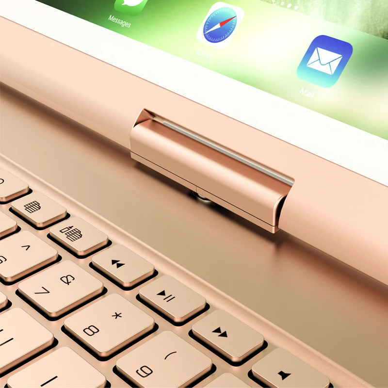 Роскошные 360 вращающийся алюминиевый сплав чехол для Apple iPad Pro 9,7 /iPad Air/Air 2 Беспроводной покрытие клавиатуры Bluetooth+ ручка+ защитная пленка на экран
