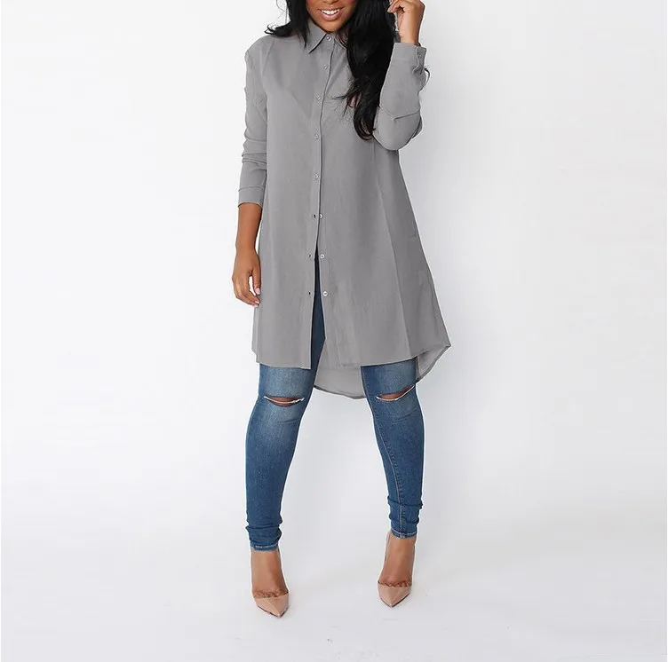 2018 Новинка Лидер продаж женские нестандартно длинное Длинные рукава шифон