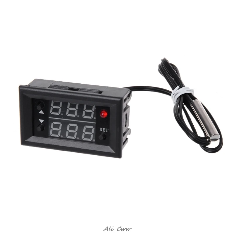 Цифровой термостат W2810 DC12V 20A контроллер температуры Красный дисплей с датчиком