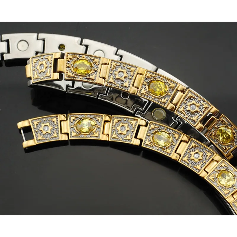 Wollet ювелирные изделия из титана магнитное ожерелье для мужчин и женщин золотого