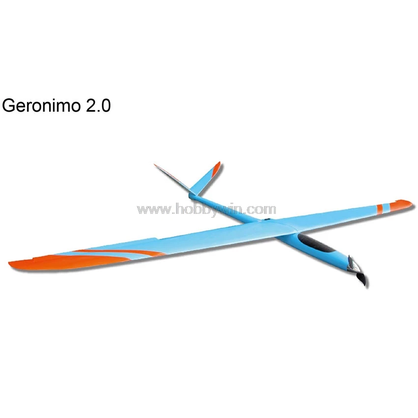 Электрический планер Geronimo 2000 мм ARF RC модель самолета Стекловолоконный фюзеляж