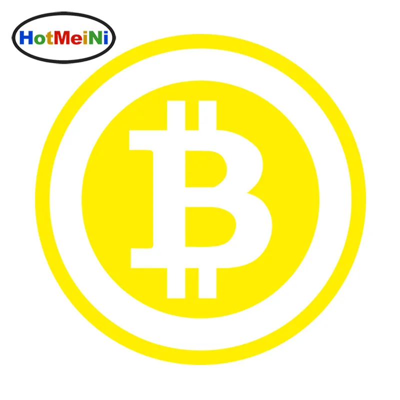 HotMeiNi 15*15 см автомобильный Стайлинг крупный Биткоин криптовалюта блок блоксов