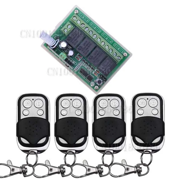 Беспроводной пульт дистанционного управления с радио 12 в пост. Тока 4 канала