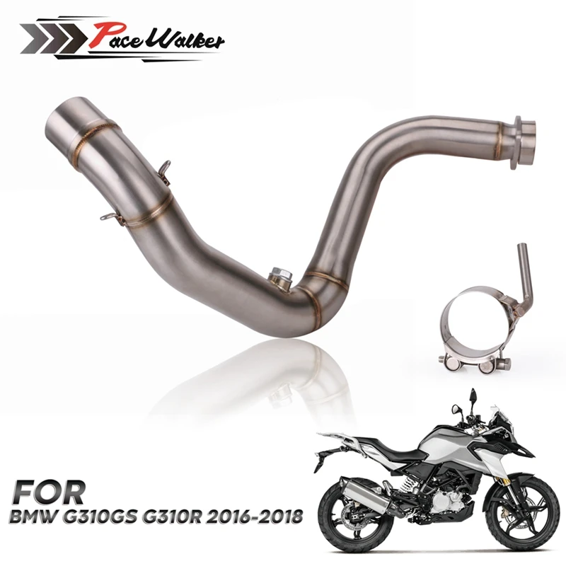Для BMW G310GS G310R Соединительная выхлопная труба для мотоцикла средняя слипоны на