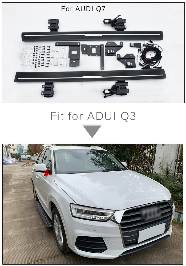 Горячая сторона шаг бег доска nerf бар для audi Q7 Q8 Q5L Q3 Q5 IATF16949 качество поставщика, SUV speciali