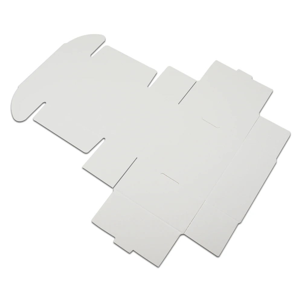 30 шт./лот белая Подарочная коробка из крафт бумаги картонная упаковка для