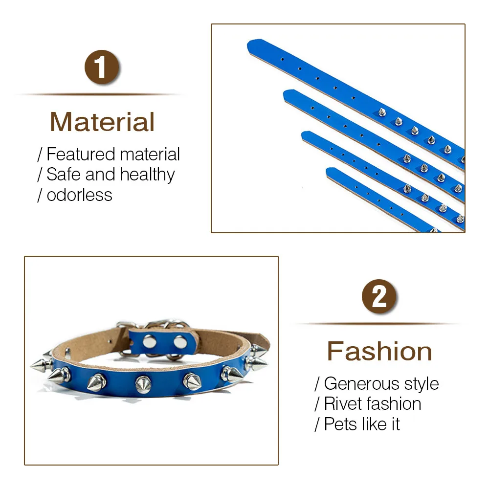 Кожаный ошейник Perro Halsband Hond Kopek Malzemeleri Pets Acessorios Collare Cane Pet accessories Coleira De Cachorro Dogs
