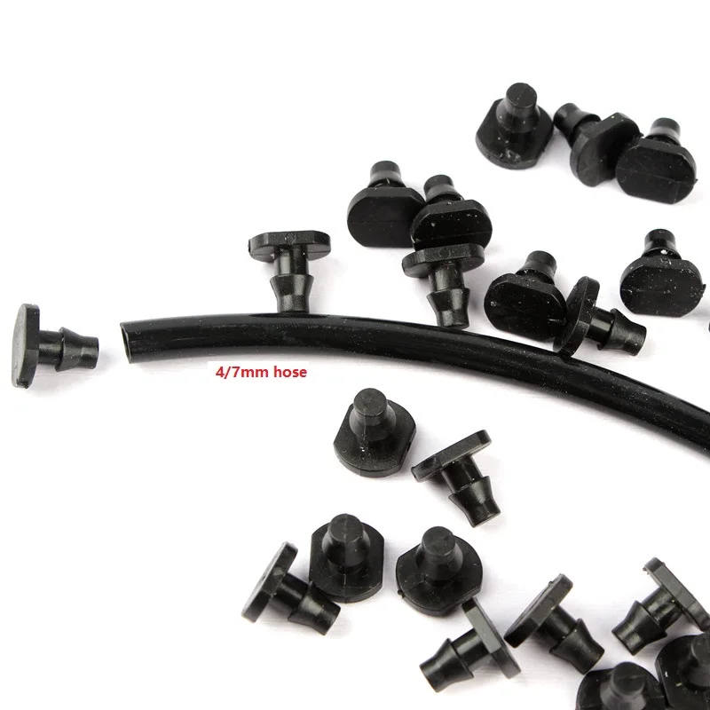 Соединители для садовых шлангов 500 шт. 4/7 мм трубы из полиэтилена орошения 4