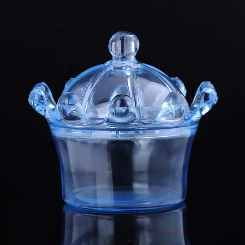 12 шт./Лот пластиковая коробка для конфет в форме короны детская дня рождения