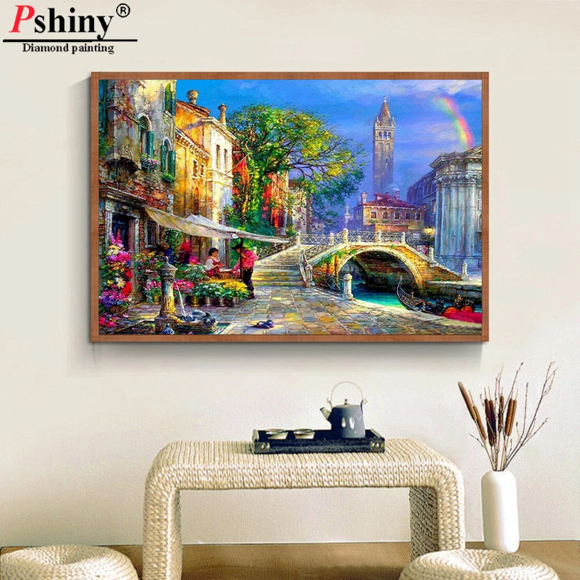 Набор для алмазной вышивки сделай сам крестиком с пейзажем 5d картина из страз