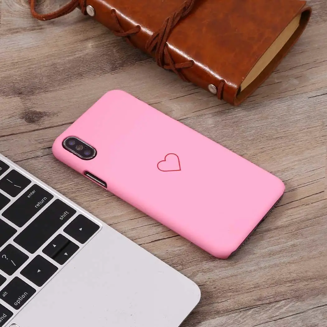 Защитный чехол для мобильного телефона iPhone 6/6S 6 P/6SP 7/8 7 plus/8 plus X черный розовый