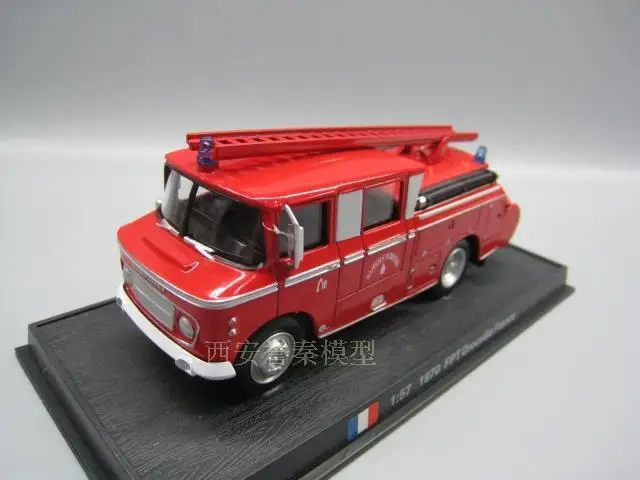 

AMER 1/57 Scale Vintage Car 1970 FPT DROUVILLE FRANCE Fire Engine Diecast Metal Car Model Toy For Collection/Gift/Decoration