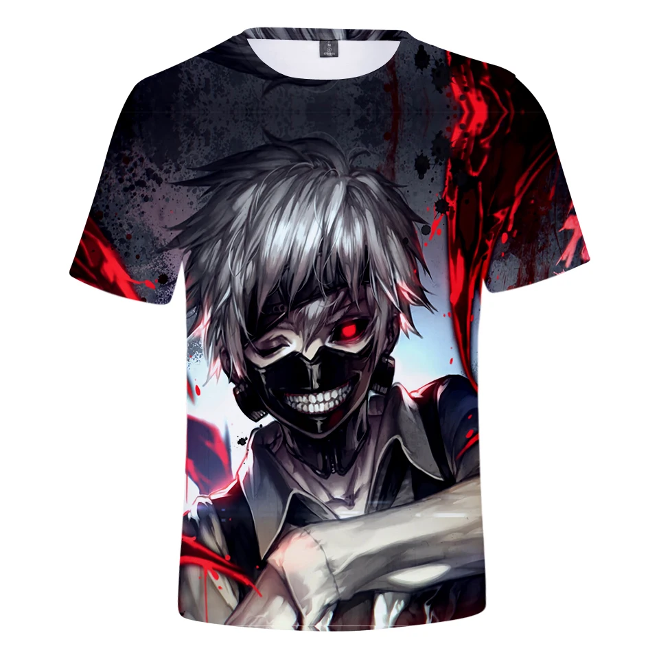 Одежда tokyo ghoul Лидер продаж Летняя Повседневная футболка с короткими рукавами