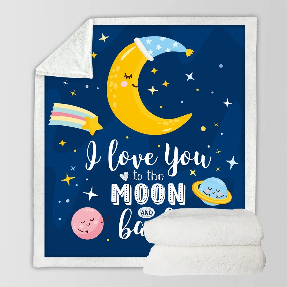 Постельные принадлежности Outlet Moon Eclipse меняющееся бархатное плюшевое пледы одеяло Galaxy с принтом шерпа одеяло для дивана пейзаж постельные принадлежности пледы