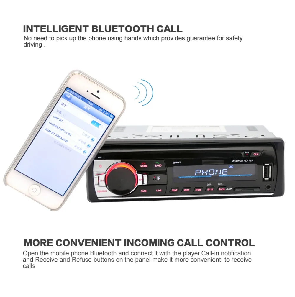 Автомобильная стереосистема BT3.0 Bluetooth FM радио mp3 плеер 5 В зарядное устройство