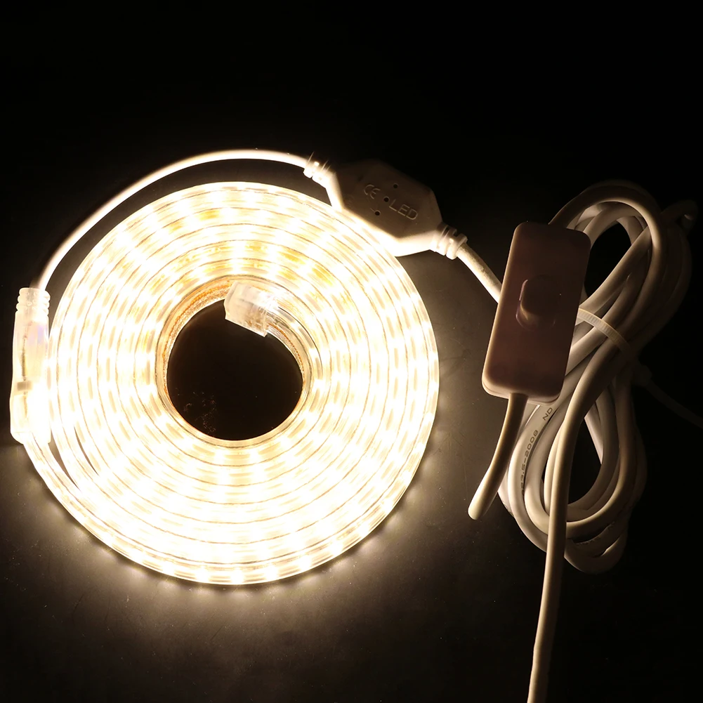 Водонепроницаемый светодиодный светильник ED 220 В перем. Тока SMD 2835 180 s/m гибкий для