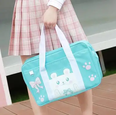 Сумка через плечо Kawaii с изображением аниме кота японская Униформа JK школьная