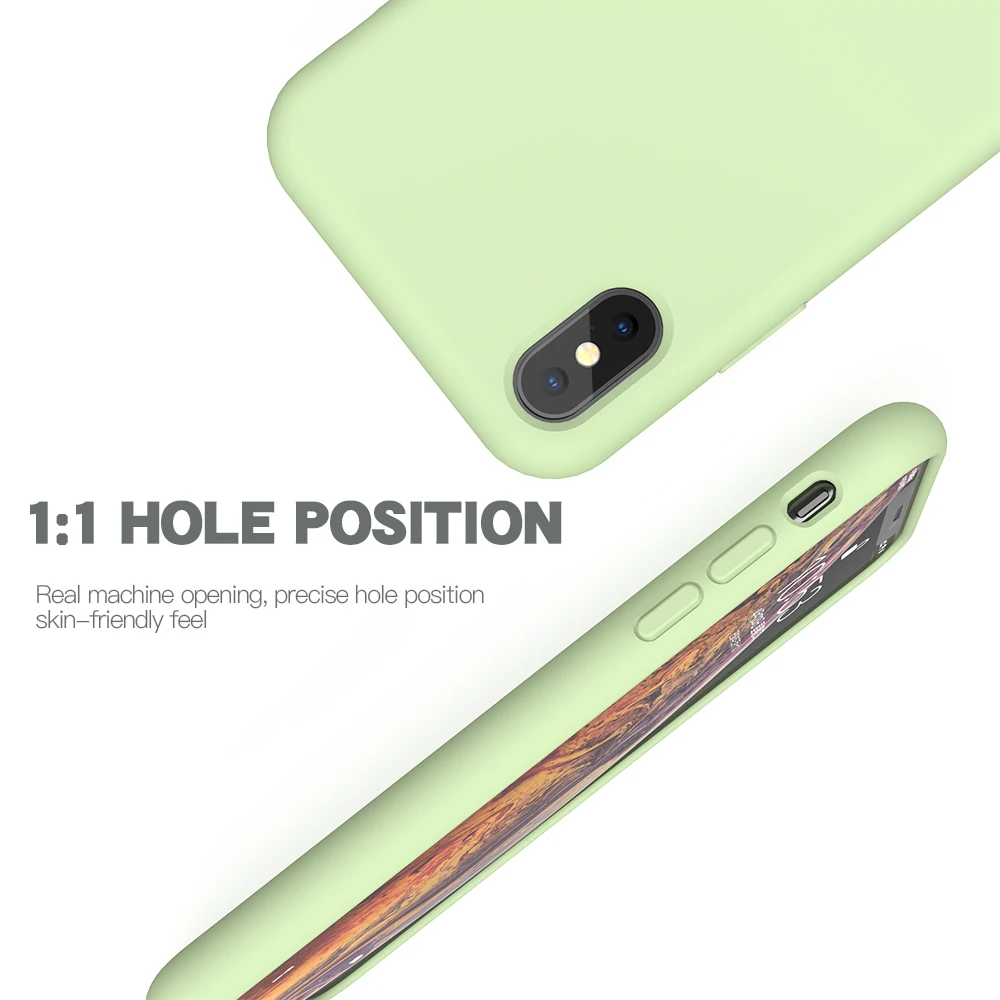 Силиконовый чехол для iPhone XR XS Max X 8 7 6s Plus|Бамперы| |
