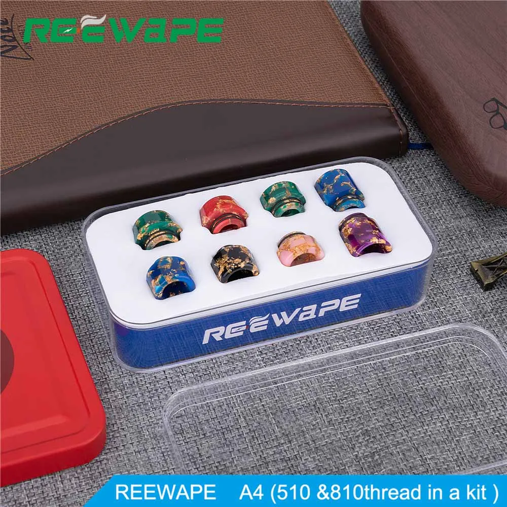 Reewape 810/510 капельный наконечник A18 A15 A10 A4 змеиная Смола мундштук для вейпа RDA zeus RTA