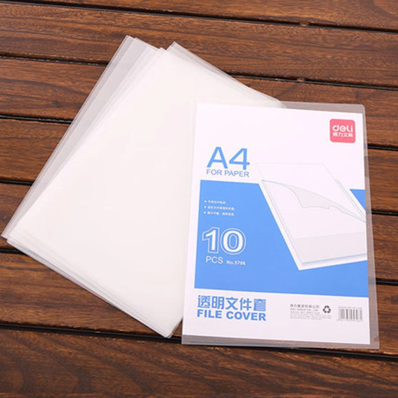 10 шт. А4 Папка для файлов прозрачная папка документов бизнес файл рукав