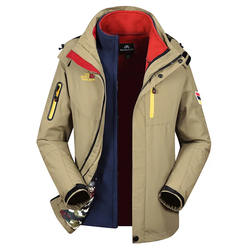SRTM Men Jacket Winter Hoodie Warm Military Plus Size M-5XL Waterproof Windproof Outdoor Thick Fleece Parkas Loose Coat N99798