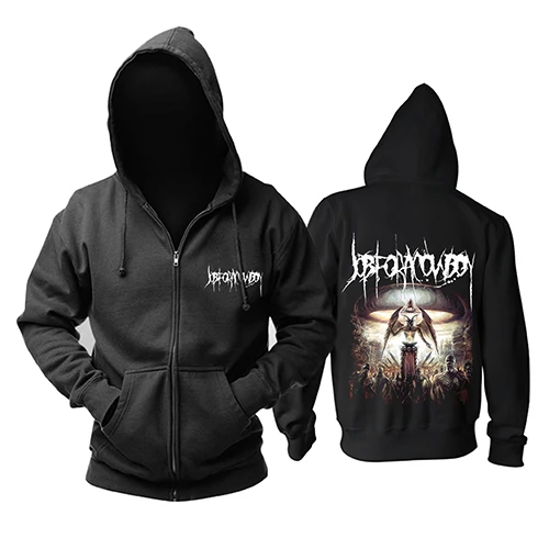 Bloodhoof Job for a Cowboy BAND Demo раскручивание затемненного евангела/Groom deathcore черного цвета в стиле «дэт-метал» Мужская толстовка азиатского размера - Цвет: 5
