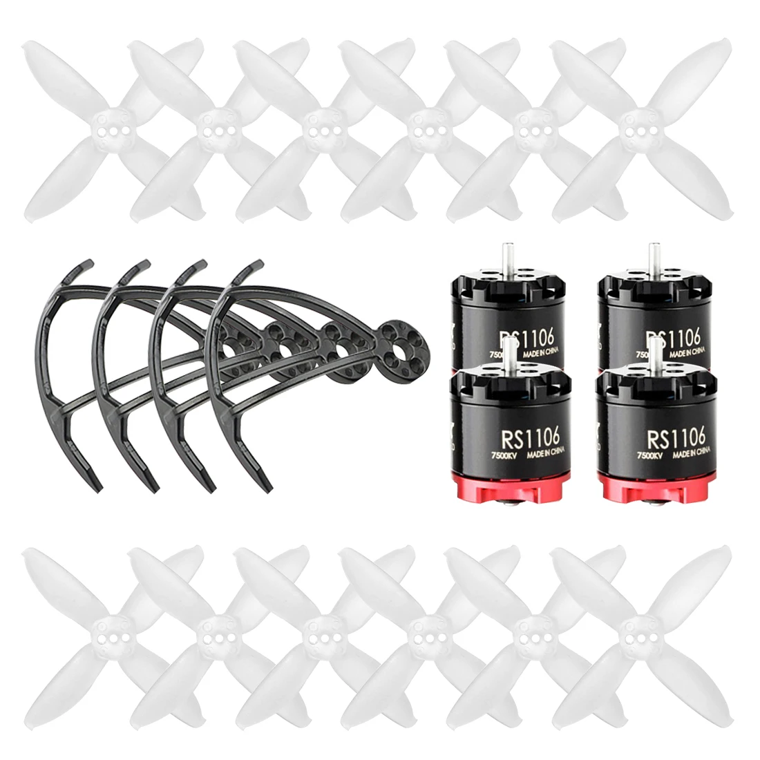 Защитный бампер + EMAX RS1106 бесщеточный двигатель 4500KV 7500KV AVAN Micro 2 &quot4 лопастный