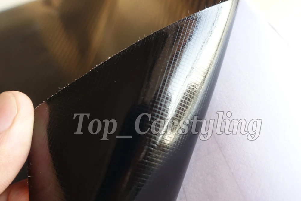 Виниловая Автомобильная наклейка 4 рулона/3D черная углеродное волокно без