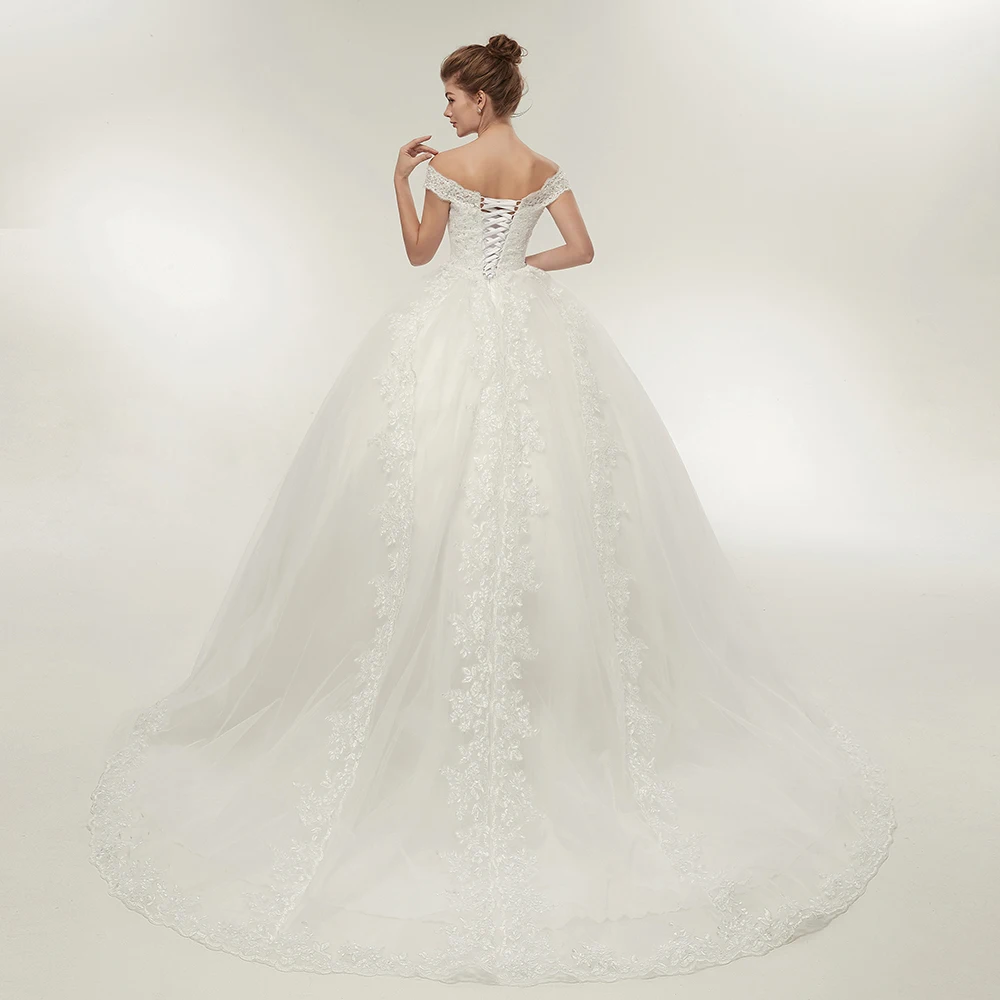 Свадебное платье Vestido De Noiva принцесса свадебное вечернее Аппликации Кружева 201907123