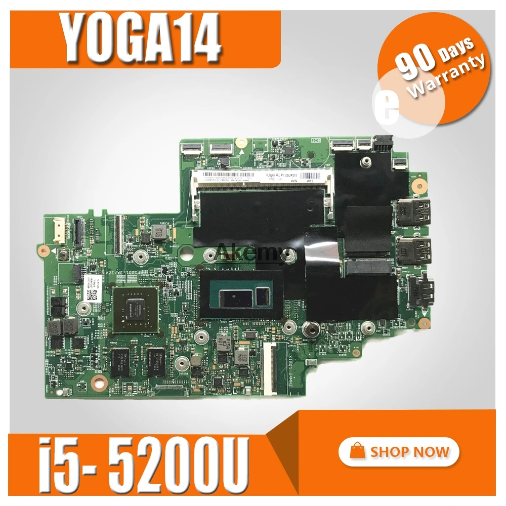 

Новинка для For Lenovo Thinkpad S3 YOGA14 материнская плата для ноутбуков FRU 00UP311 13323-2 448.01127.0021 100% проверенная Быстрая доставка с I5-5200U