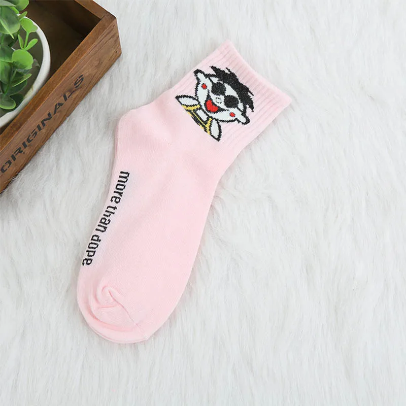 19 Женские носки с героями мультфильмов, хлопковые носки Harajuku, женские милые носки унисекс для скейтбординга, хипстерские модные носки с животным принтом - Цвет: 19