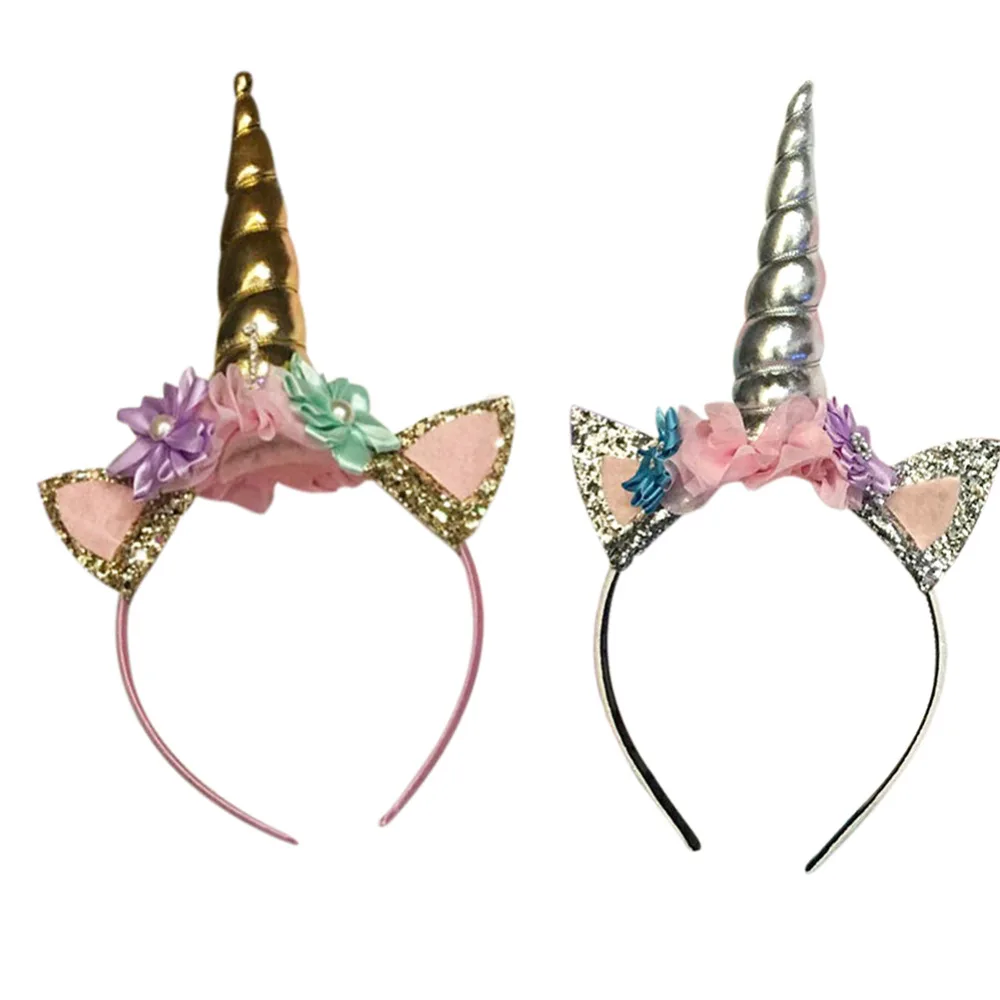 Волшебная шапка на день рождения с золотым и серебряным единорогом для мальчиков