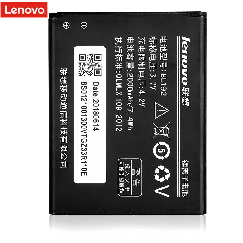 100% Оригинальный аккумулятор 3 7 в 2000 мАч BL192 для Lenovo A328 A328T A526 A750 A529 A560 A680 A590 A300 A388T