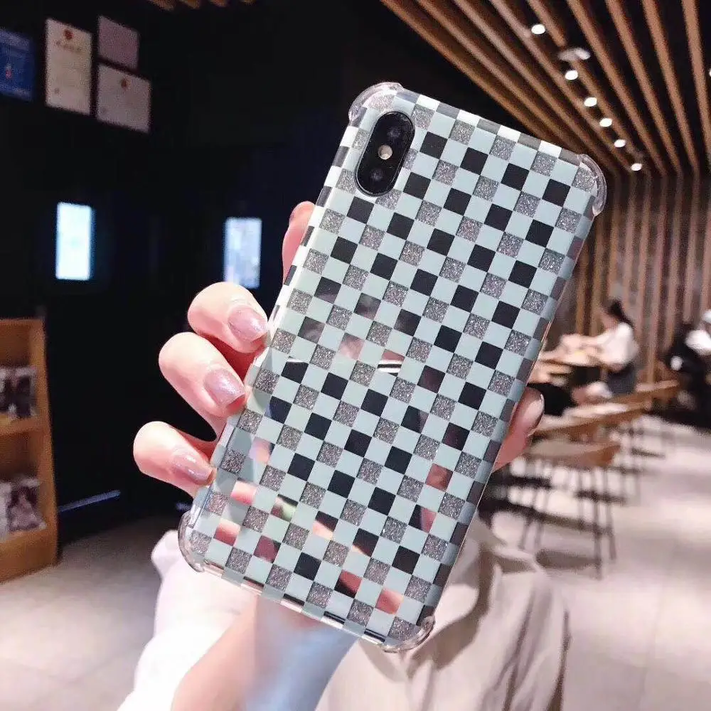 Чехлы IMD с сетчатым рисунком для iPhone X XS Max XR 8 7 Plus чехол телефона покрытием и