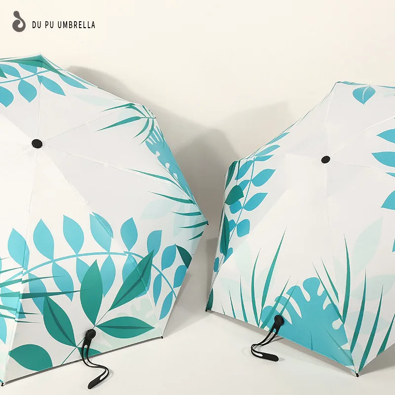 Sun umbrella sun protection UV female ultra light small folding dual-use sunscreen mini five fold | Дом и сад
