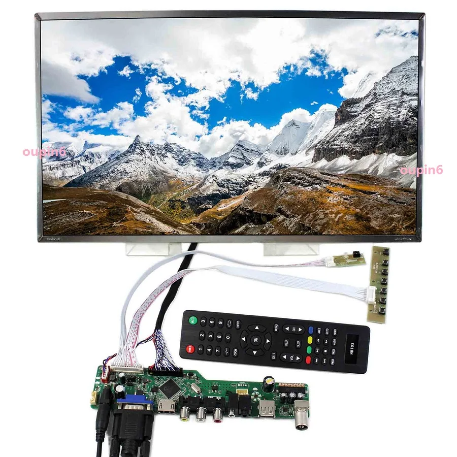 ТВ СВЕТОДИОДНЫЙ AV VGA RF LCD материнская плата комплект DIY для B156XW02 V2 HW4A 1366*768 15 6