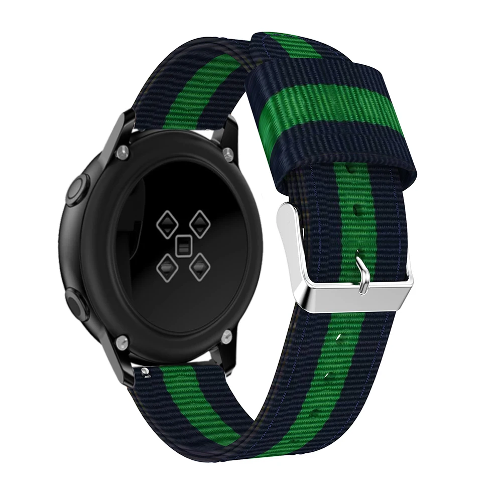 20 мм ремешок для часов Ремешок для samsung Galaxy Watch Active 2 Smartwatch ремешок нейлон заменить браслет для Galaxy Watch 42 мм или gear S2