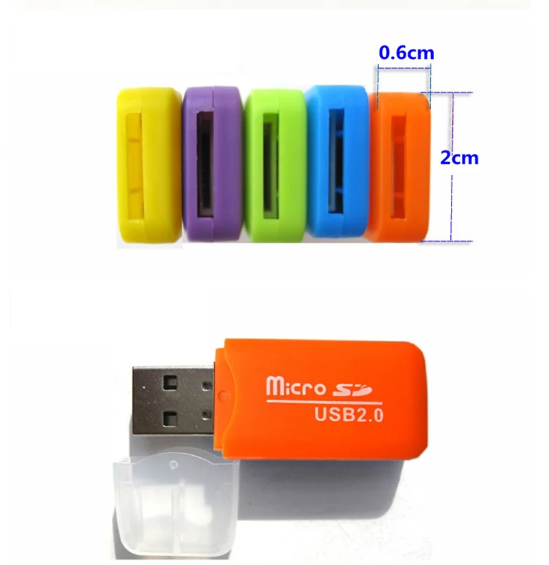 Фото Usb 2.0 кардридер, высокоскоростной usb флеш-накопитель, поддержка 4 ГБ, 8 ГБ, 16 ГБ, 32 ГБ, 64 ГБ, 128 ГБ, 256 ГБ, кардридер tf №4