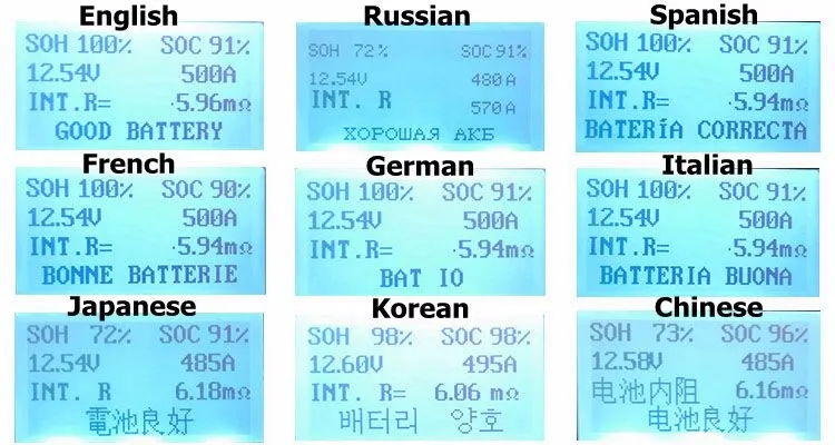 

Proffessional Diagnostic Tool Motor Truck Car 12v cca Battery Tester Analyzer Printer MICRO-300 for AGM Gel Flooded Batteries