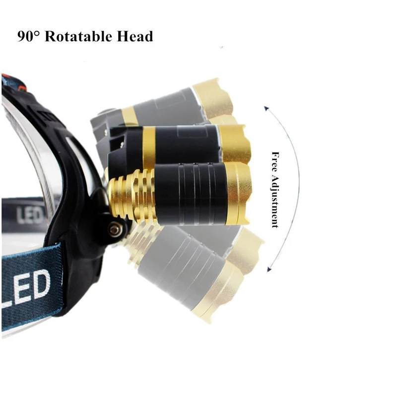 CREE 3pcs XM-L T6 led headlamp headlight 10000 lumens head lamp camp hike emergency light fishing outdoor equipment | Освещение