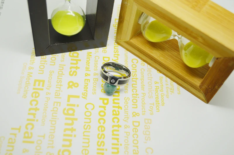 Бесплатная доставка Черное кольцо из смолы и карбида вольфрама CZ 8 мм широкий