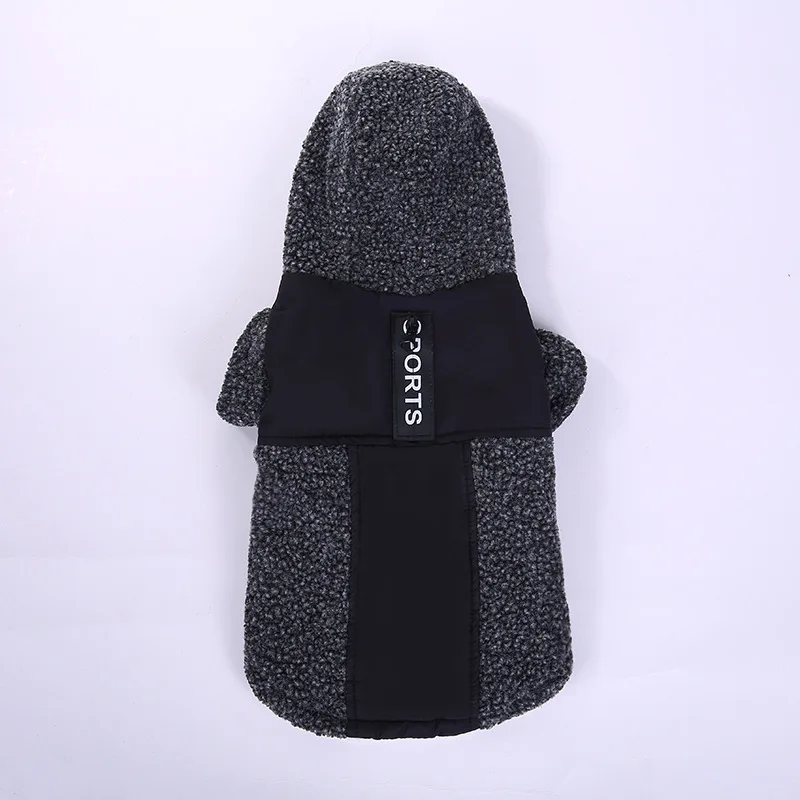Спортивная одежда для собак зимнее теплое бархатное пальто маленьких мягкая