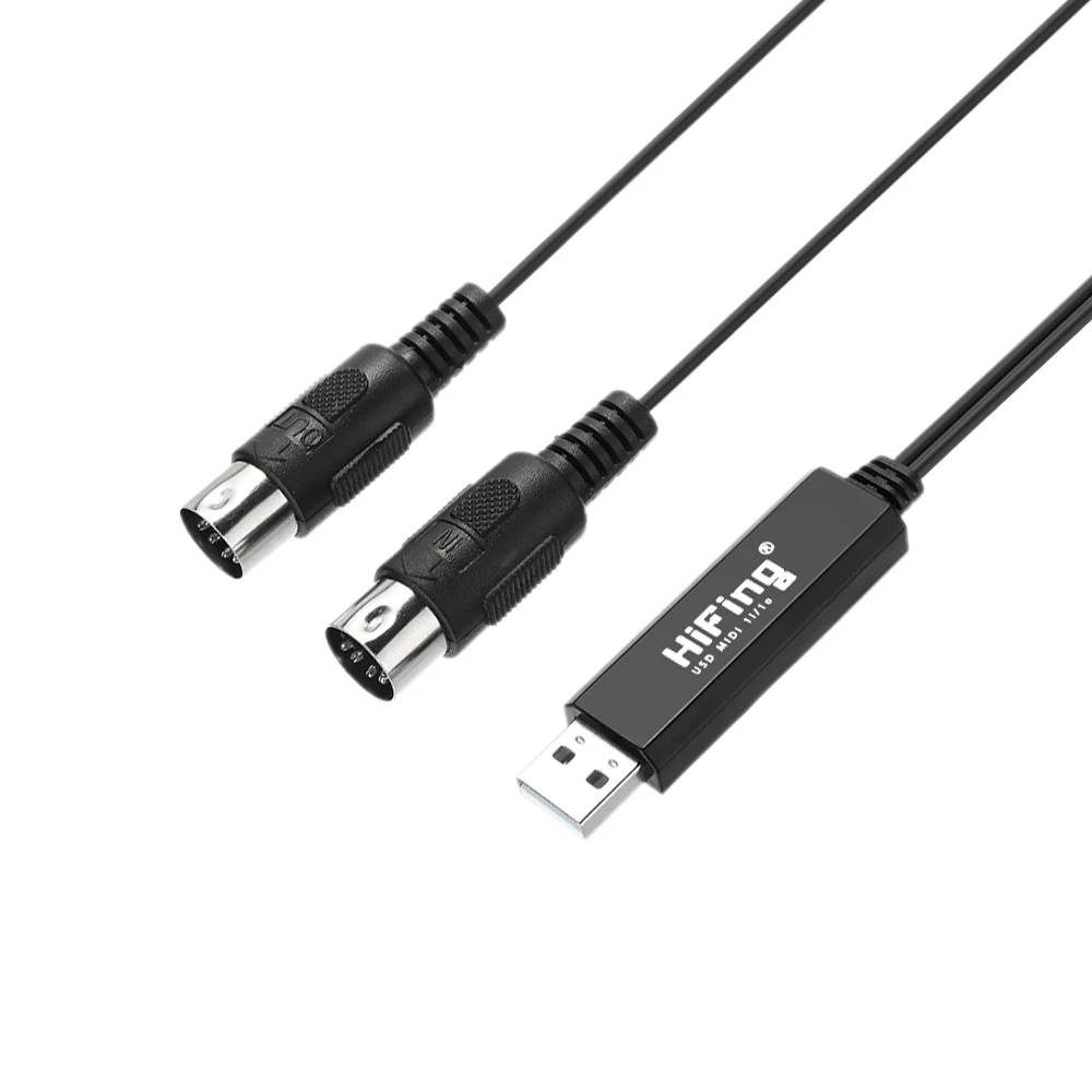 HiFing USB показывающие внутреннюю/наружную миди кабель один в Интерфейс 5 Pin линия