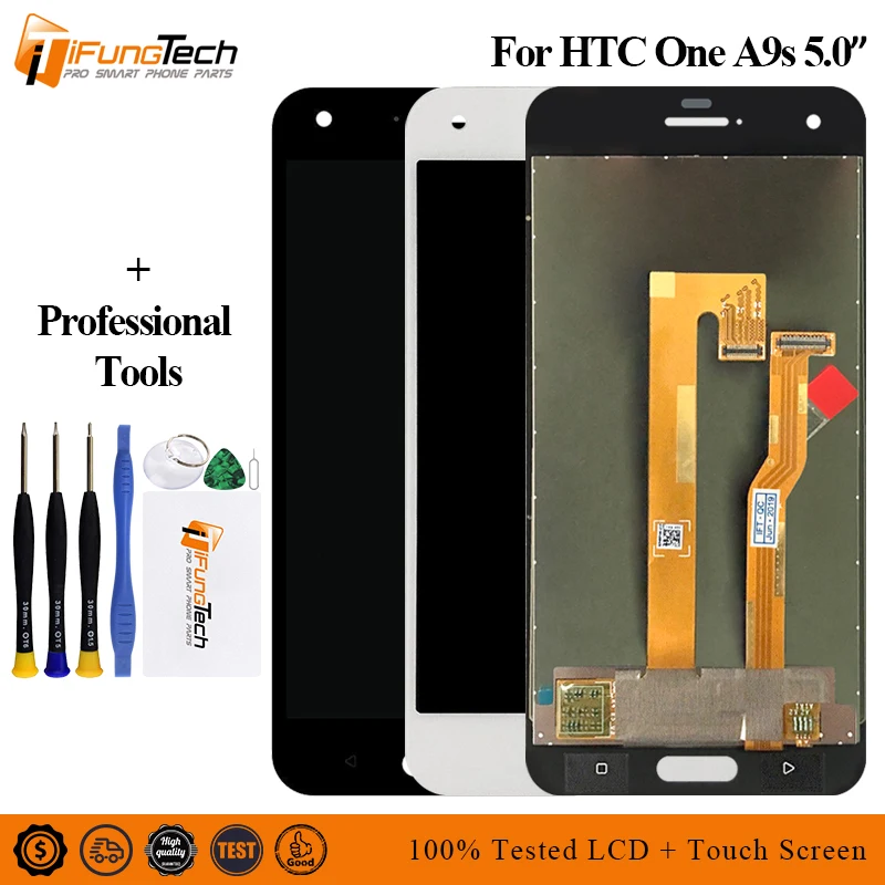 Черный/белый 5 0 дюймов запасные части для ремонта ЖК-дисплея HTC One A9S | Мобильные